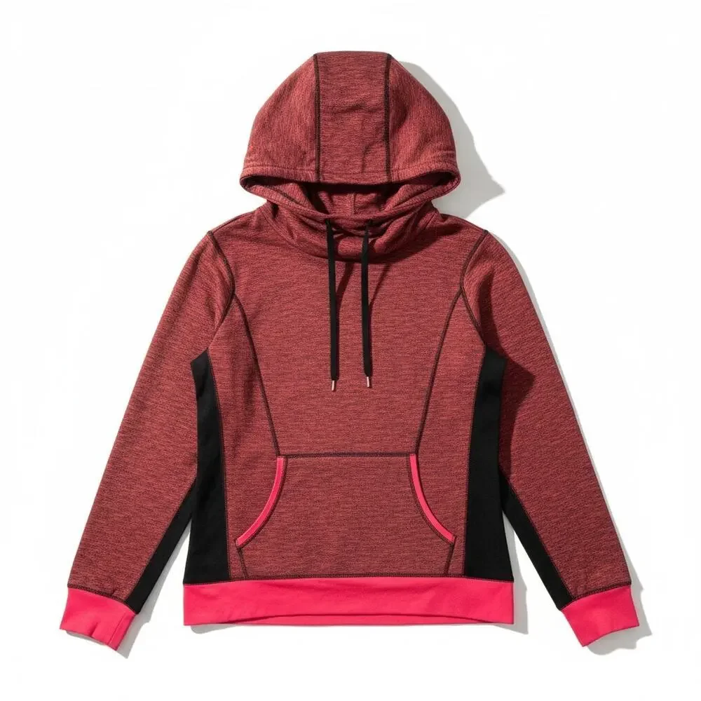 Maurices in MOTION Women's Heathered Red Cowl Neck Athletic Pullover Size Small